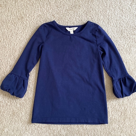Matilda Jane navy puff sleeve top - Picture 1 of 7